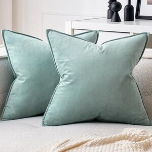 Elegant Blue Grey 18 x18 Throw Pillows Covers